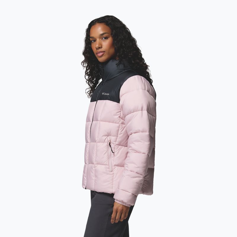 Geacă izolată pentru femei Columbia Puffect III Full Zip mineral pink/black 5