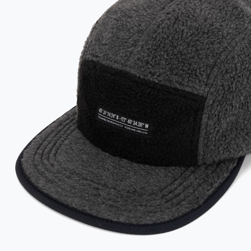 Șapcă Columbia Creek Side Thermal 5 Panel charcoal heather fleece/black ripstop 3