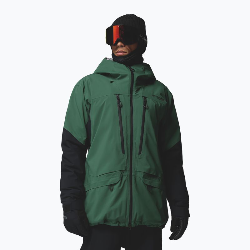 Geacă de schi pentru bărbați Columbia Platinum Peak Insulated rain forest/black