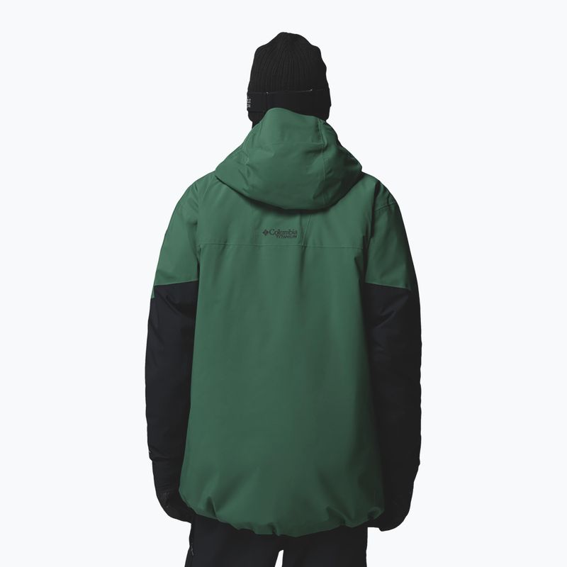 Geacă de schi pentru bărbați Columbia Platinum Peak Insulated rain forest/black 3