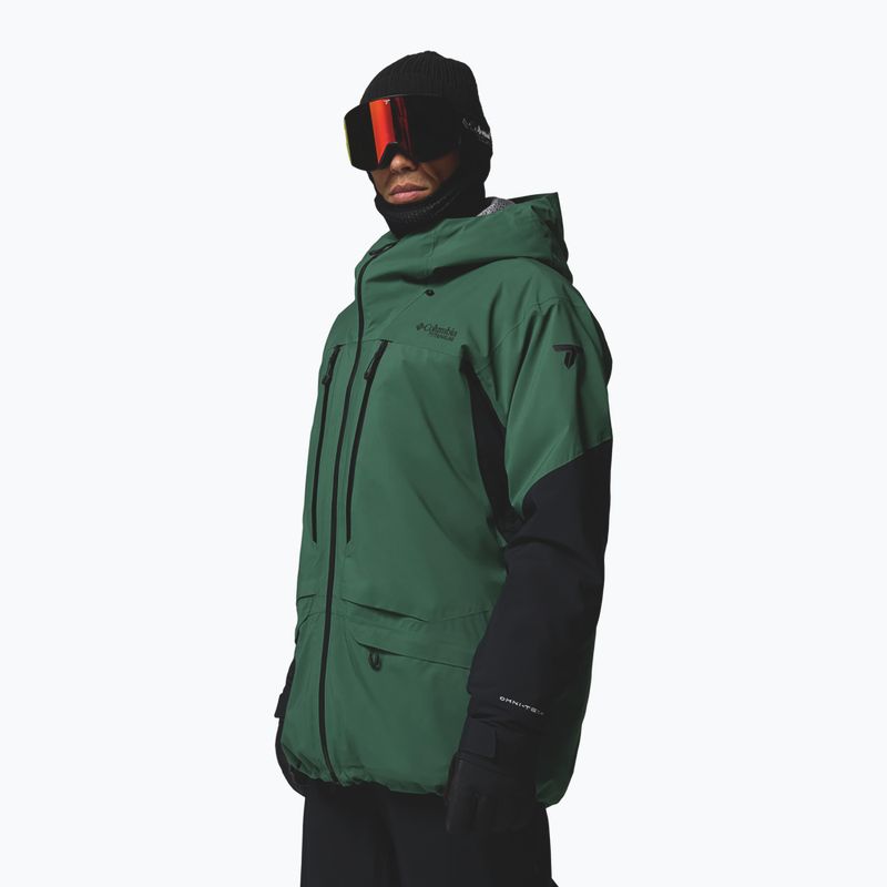 Geacă de schi pentru bărbați Columbia Platinum Peak Insulated rain forest/black 4