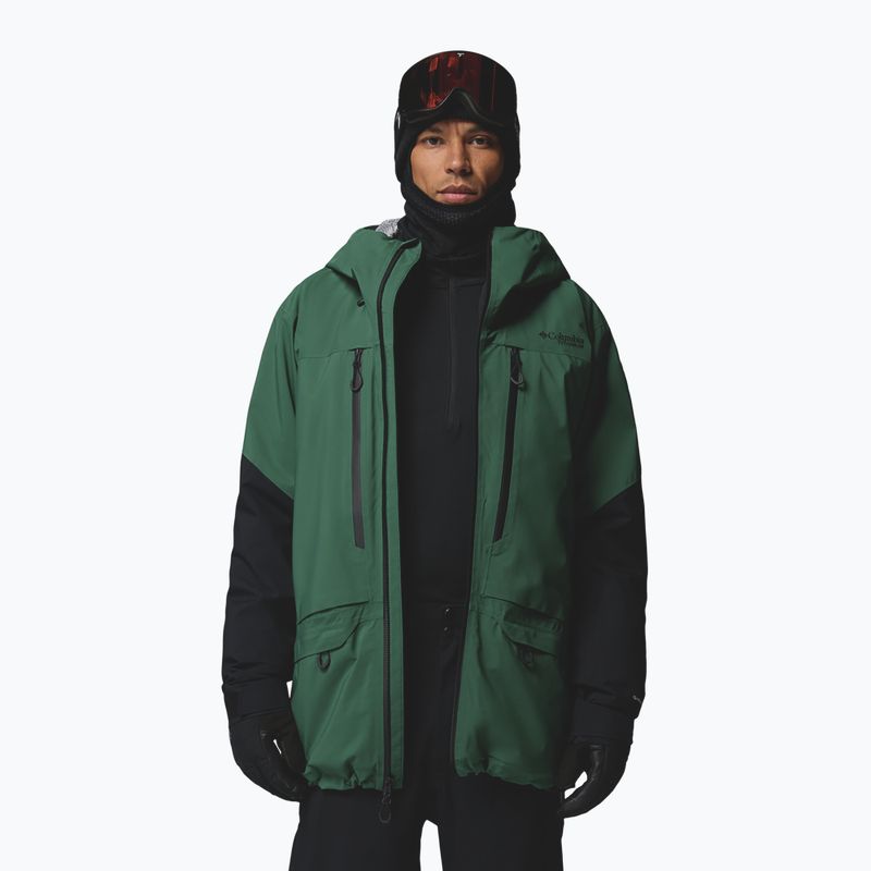 Geacă de schi pentru bărbați Columbia Platinum Peak Insulated rain forest/black 6