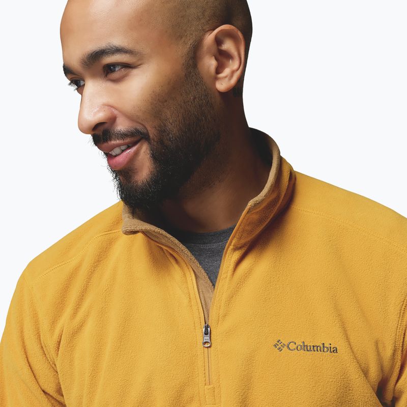 Bluză fleece pentru bărbați Columbia Klamath Range II HZ Squash/Delta 5