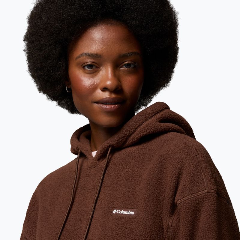 Bluză fleece pentru femei Columbia Timber Meadow MTR Fleece Hoodie tobacco 6