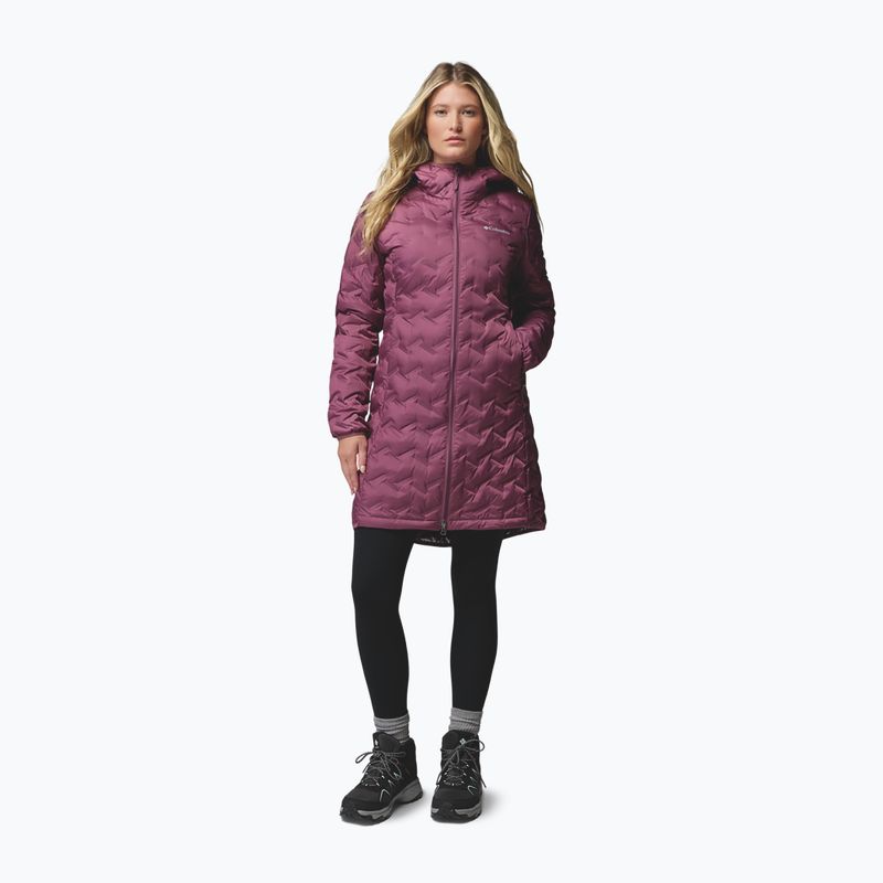 Geacă cu puf pentru femei Columbia Delta Ridge II Long Down antique mauve 2