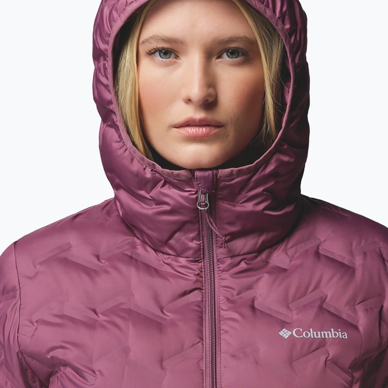 Geacă cu puf pentru femei Columbia Delta Ridge II Long Down antique mauve 6