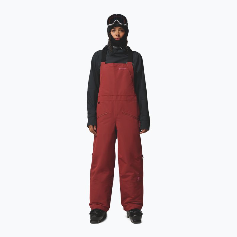 Pantaloni de schi pentru femei Columbia Coreshot Bib red oxide