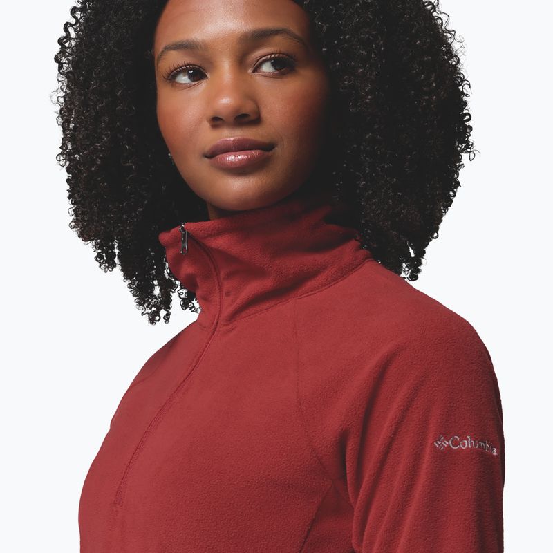 Bluză fleece pentru femei Columbia Glacial IV 1/2 Zip Red Oxide 4