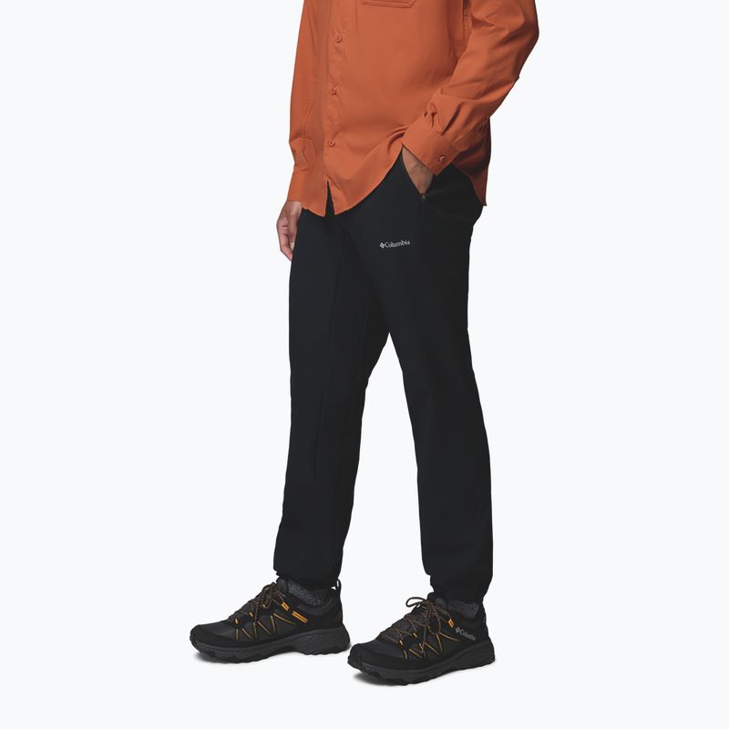 Pantaloni de drumeție pentru bărbați Columbia Essential Hike™ Brushed Back black 4