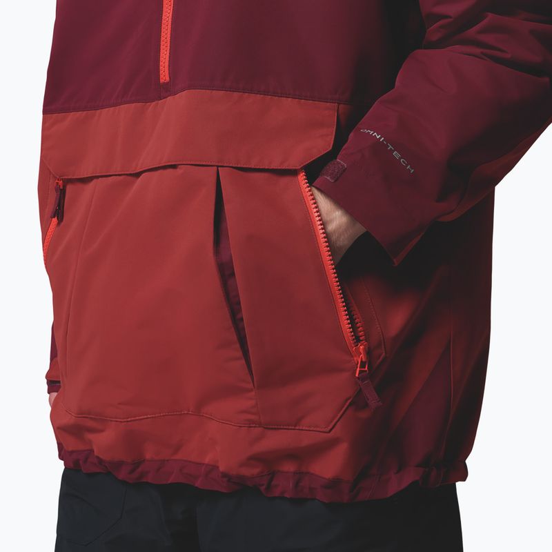 Geacă de snowboard pentru bărbați Columbia Coreshot Shell Anorak red oxide/rich wine 11