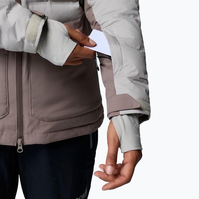Geacă de schi pentru femei Columbia Glacier Ridge Down iron/flint grey 10