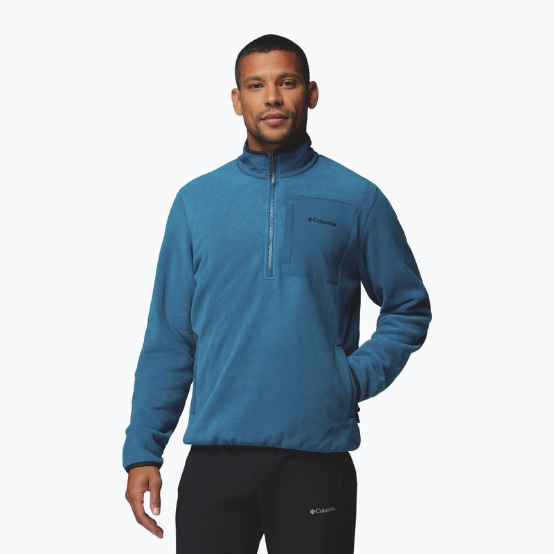 Bluză fleece pentru bărbați Columbia Pacific Arch 200 1/2 Zip Fleece Phoenix Blue 4