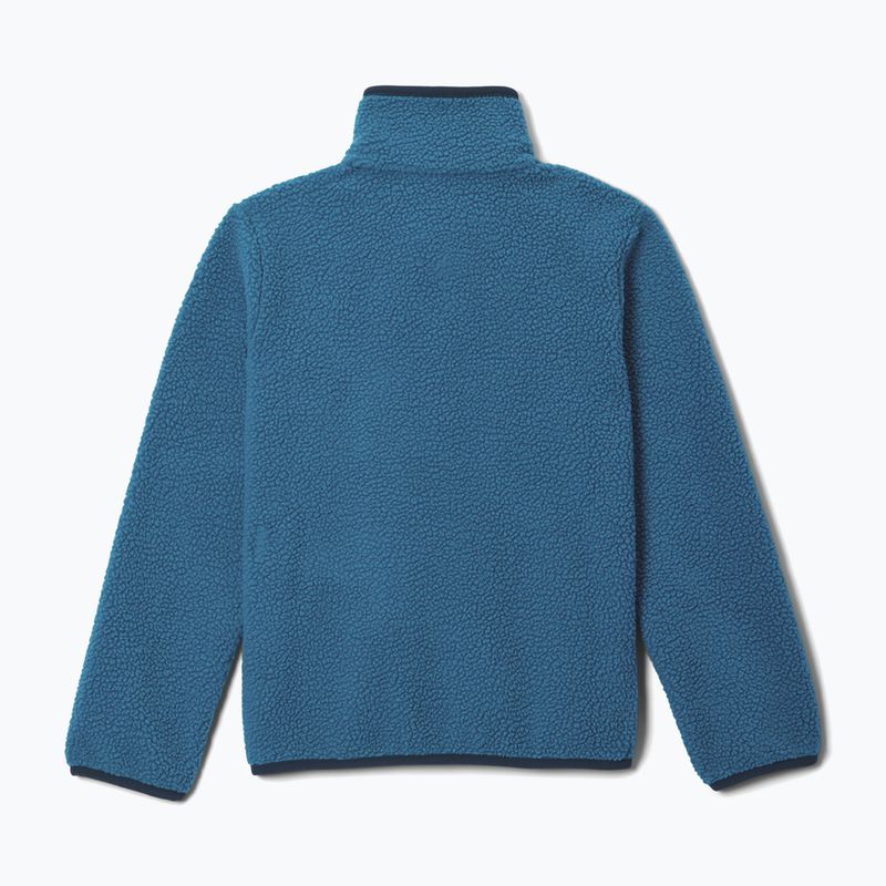 Bluză fleece pentru copii Columbia Halvetia II Half Snap Fleece phoenix blue/rainy day 2