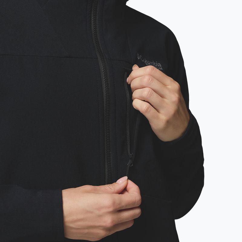 Geacă softshell pentru femei Columbia Tennen Mountain Hooded Softshell black 8