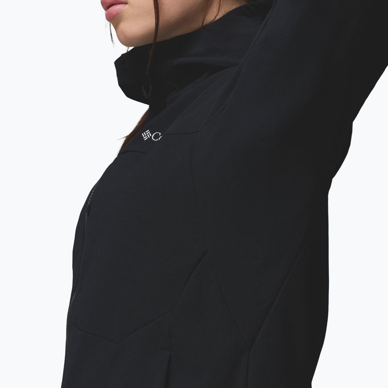 Geacă softshell pentru femei Columbia Tennen Mountain Hooded Softshell black 9