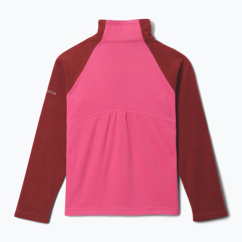 Bluză fleece pentru copii Columbia Glacial Fleece Half Zip nico/red oxide 2