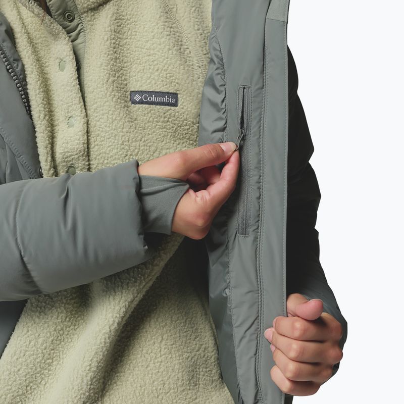 Geacă cu puf pentru femei Columbia Amaze Puff Hooded Sedona Sage 10
