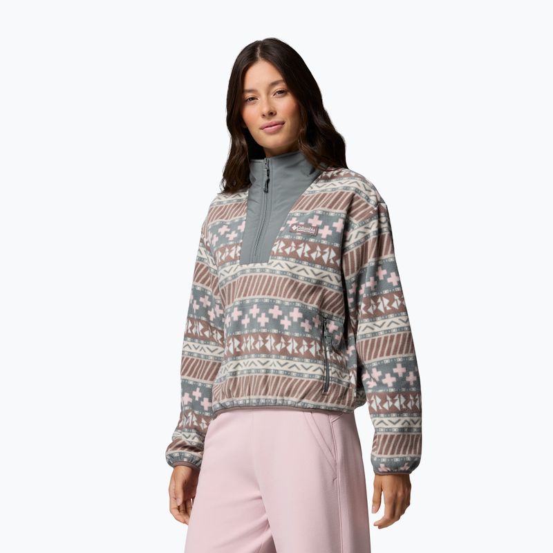 Bluză fleece pentru femei Columbia Sequoia Grove II Printed Half Zip Iron Wizard Island 4