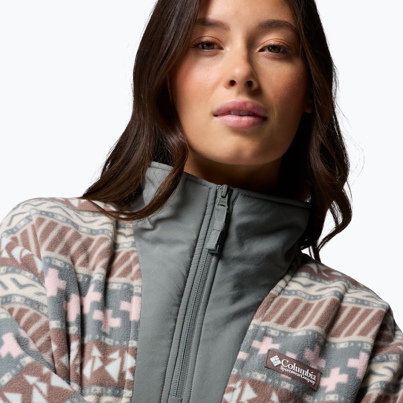 Bluză fleece pentru femei Columbia Sequoia Grove II Printed Half Zip Iron Wizard Island 5