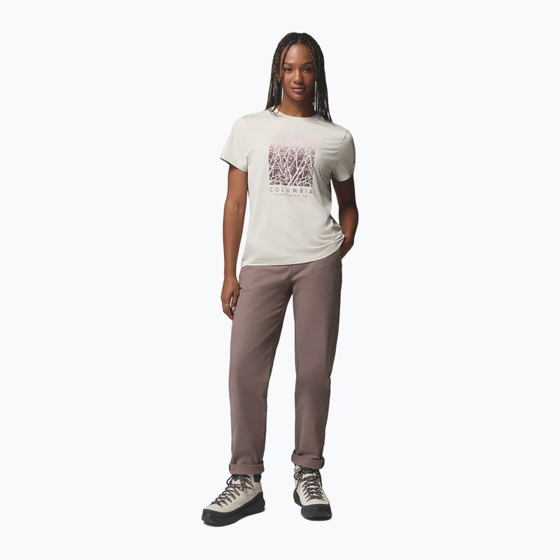 Tricou pentru femei Columbia Parsons Point SS Graphic Tee dark stone heather/treescape 2