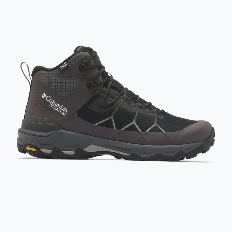 Încălțăminte de trekking pentru bărbați Columbia Peakfreak Titanum Outdry Mid black/ti titanium