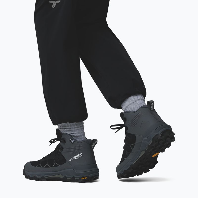 Încălțăminte de trekking pentru femei Columbia Peakfreak Titanum Outdry Mid black/sedona sage 6