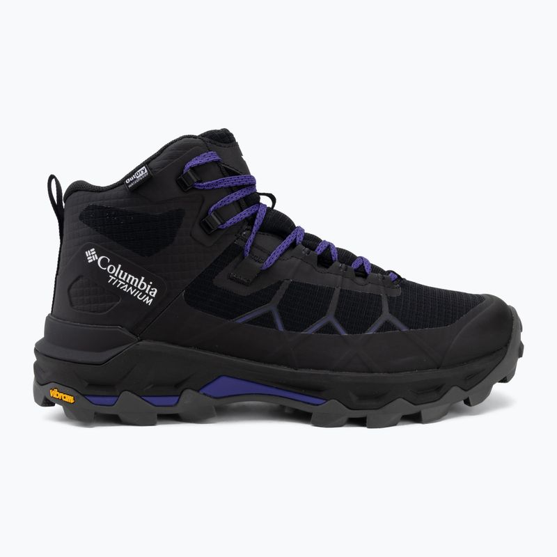 Încălțăminte de trekking pentru femei Columbia Peakfreak Titanum Outdry Mid black/purple quartz 2
