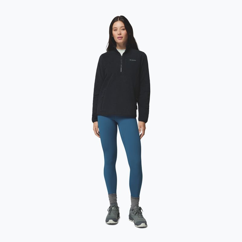 Bluză fleece pentru femei Columbia Pacific Arch 200 Half Zip Fleece Black 2