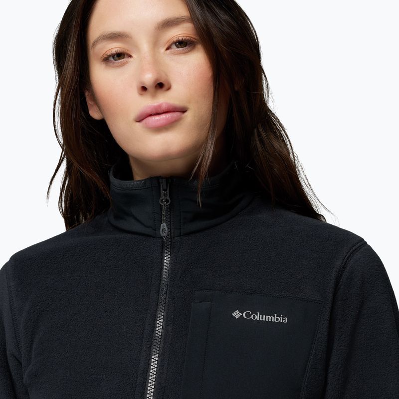 Bluză fleece pentru femei Columbia Pacific Arch 200 Half Zip Fleece Black 6