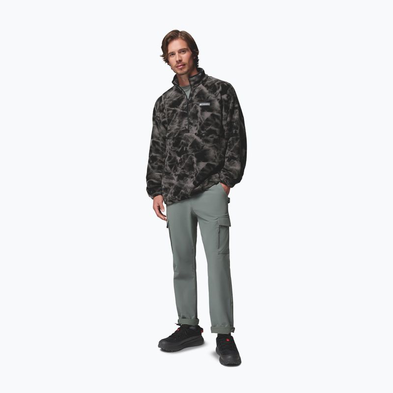 Bluză fleece pentru bărbați Columbia Timber Crest MTR Fleece Printed HZ black/icypeaks 2