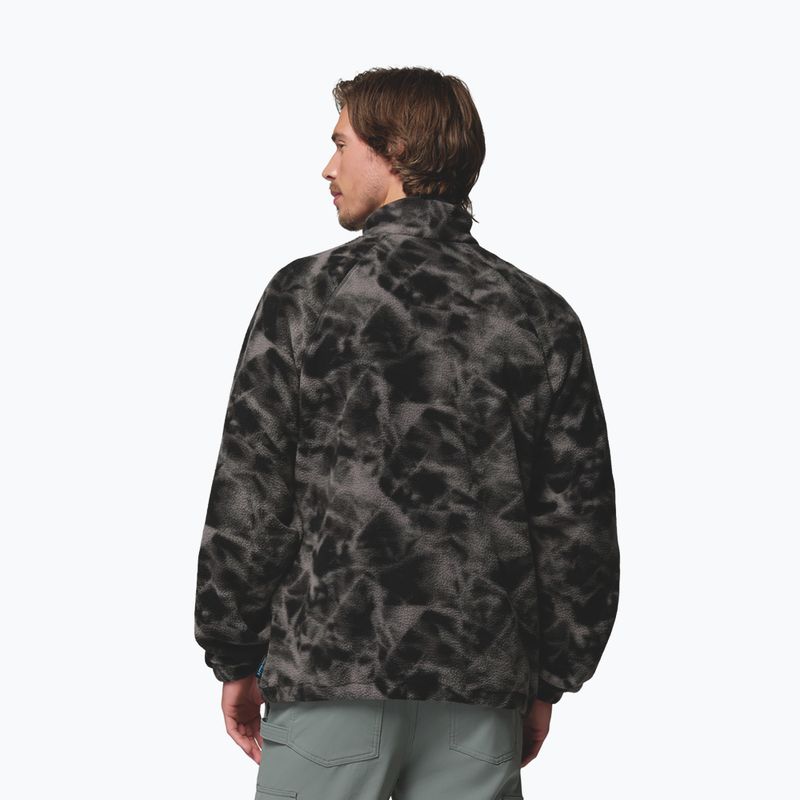 Bluză fleece pentru bărbați Columbia Timber Crest MTR Fleece Printed HZ black/icypeaks 3