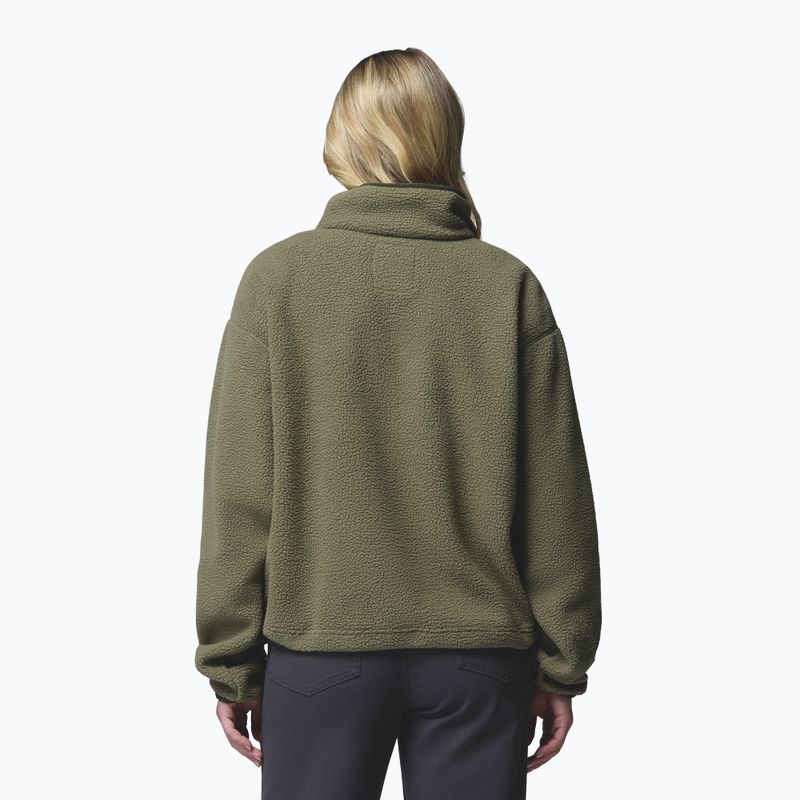 Bluză fleece pentru femei Columbia Helvetia II Cropped Half Snap Fleece stone green/safari 3