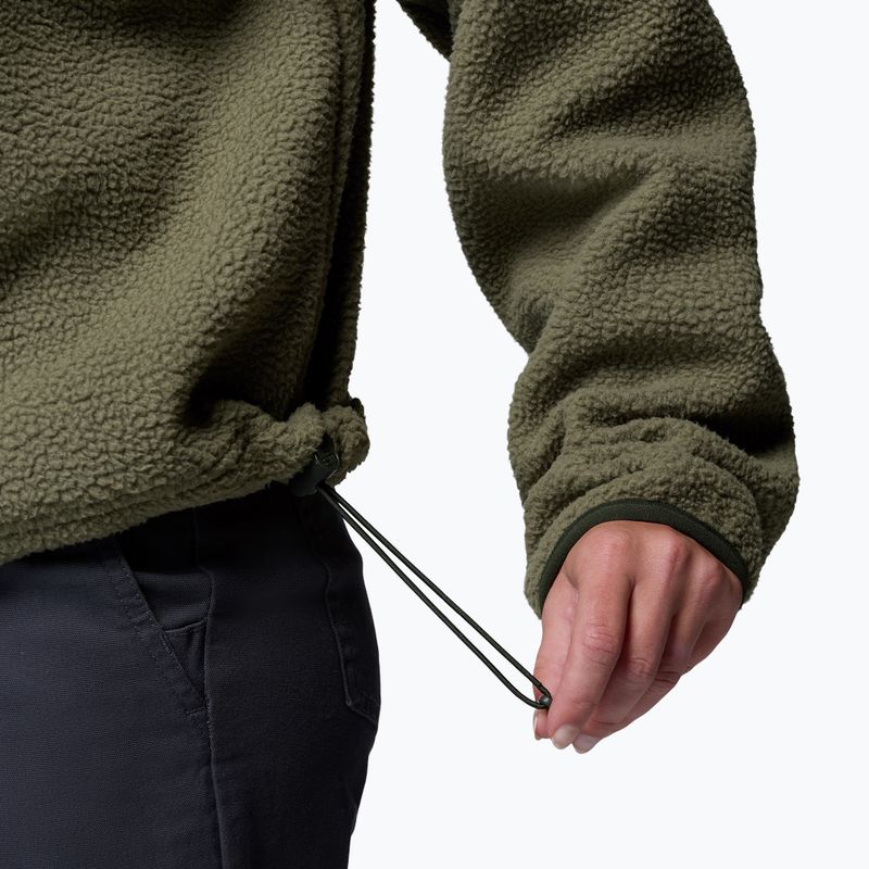Bluză fleece pentru femei Columbia Helvetia II Cropped Half Snap Fleece stone green/safari 6