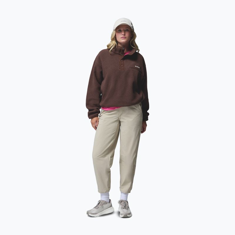 Bluză fleece pentru femei Columbia Helvetia II Cropped Half Snap Fleece tobacco 2