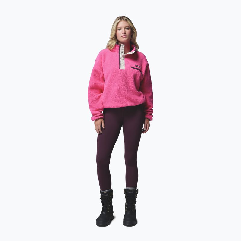 Bluză fleece pentru femei Columbia Helvetia II Cropped Half Snap Fleece nico/dark stone 2