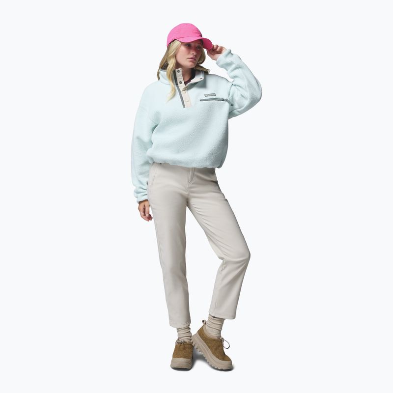 Bluză fleece pentru femei Columbia Helvetia II Cropped Half Snap Fleece tea light/dark stone 2