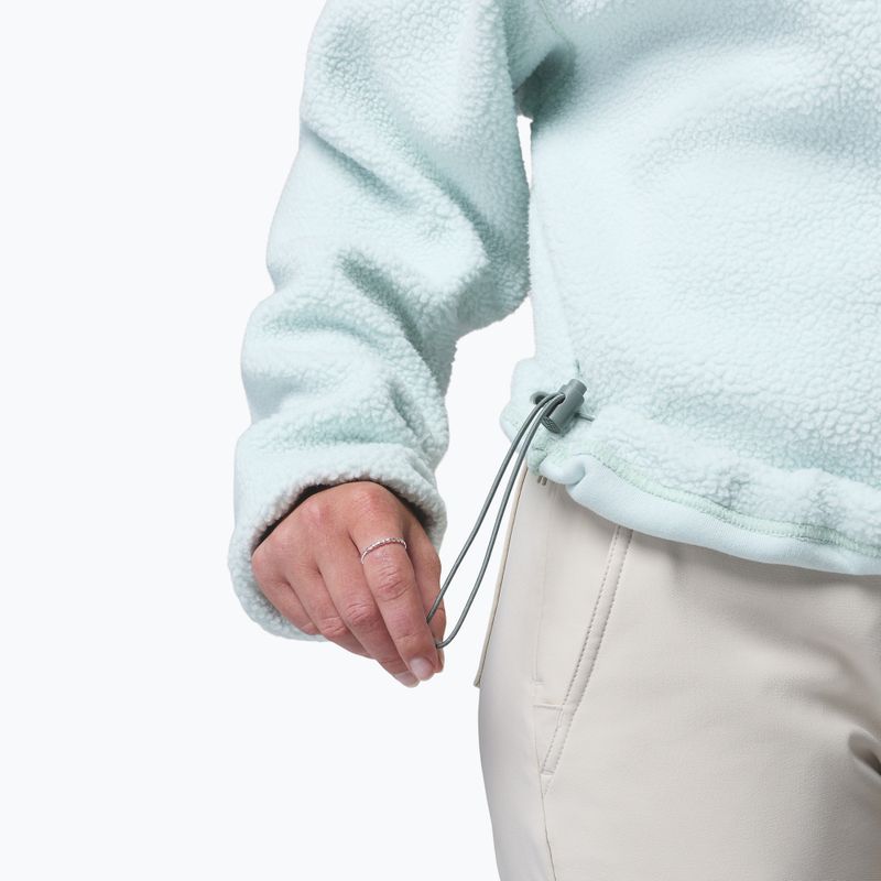 Bluză fleece pentru femei Columbia Helvetia II Cropped Half Snap Fleece tea light/dark stone 6