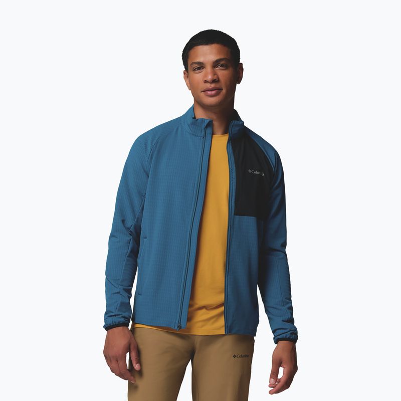 Bluză fleece pentru bărbați Columbia Superior Summit Grid Full Zip phoenix blue 4