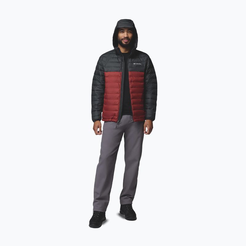 Geacă pentru bărbați Columbia Powder Lite II Hooded red oxide/shark 2