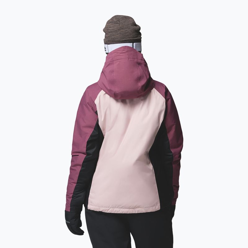 Geacă de schi pentru femei Columbia Snowy Summit Ins mineral pink/black/antique mauve x dye 3