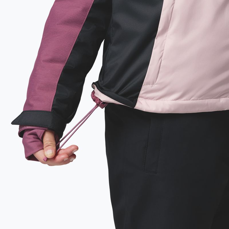 Geacă de schi pentru femei Columbia Snowy Summit Ins mineral pink/black/antique mauve x dye 11