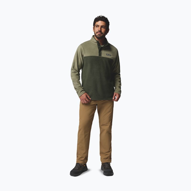 Bluză fleece pentru bărbați Columbia Steens Mountain Half Snap II stone green/greenscape 2