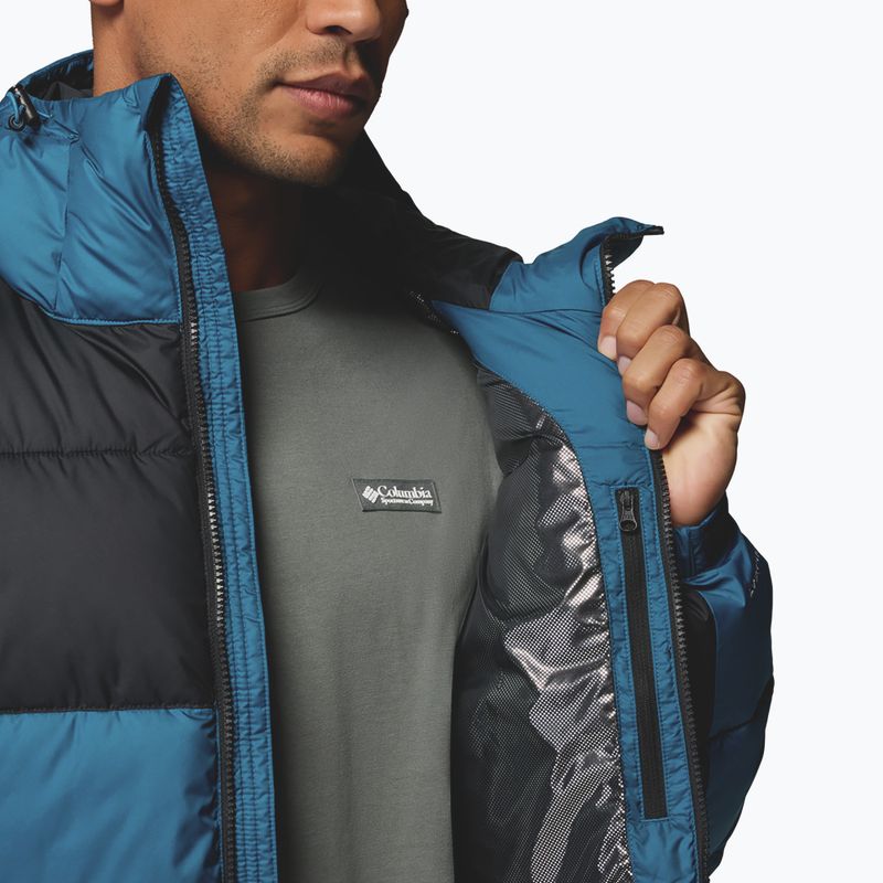 Geacă izolată pentru bărbați Columbia Pike Lake II Hooded phoenix blue/black 9