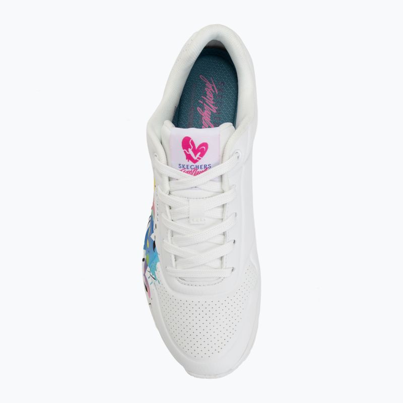 Încălțăminte pentru femei SKECHERS Uno Open Your Heart white 5