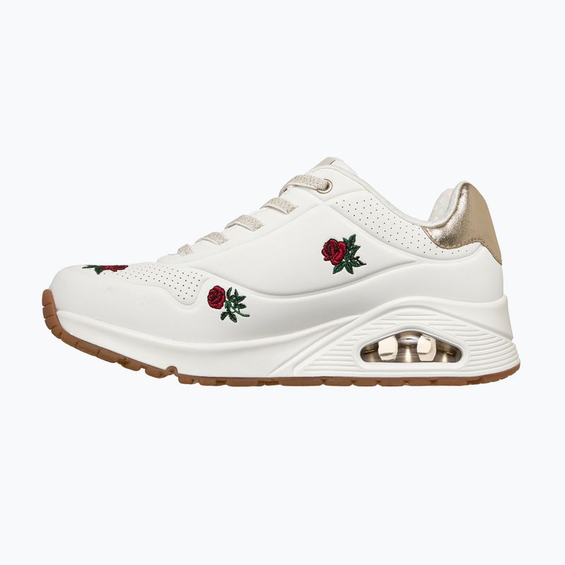 Încălțăminte pentru femei SKECHERS Uno Champagne & Roses white 3