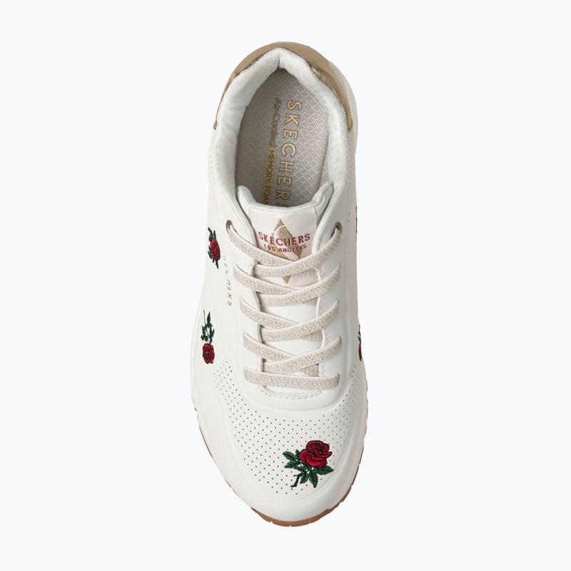 Încălțăminte pentru femei SKECHERS Uno Champagne & Roses white 6