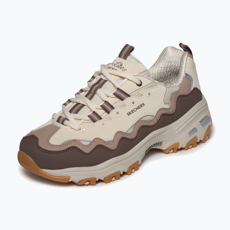 Încălțăminte pentru femei SKECHERS D'Lites Vintage Wave beige 4