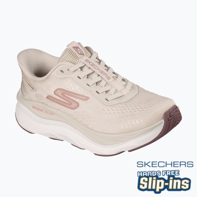 Încălțăminte de alergare pentru femei SKECHERS Max Run beige 8