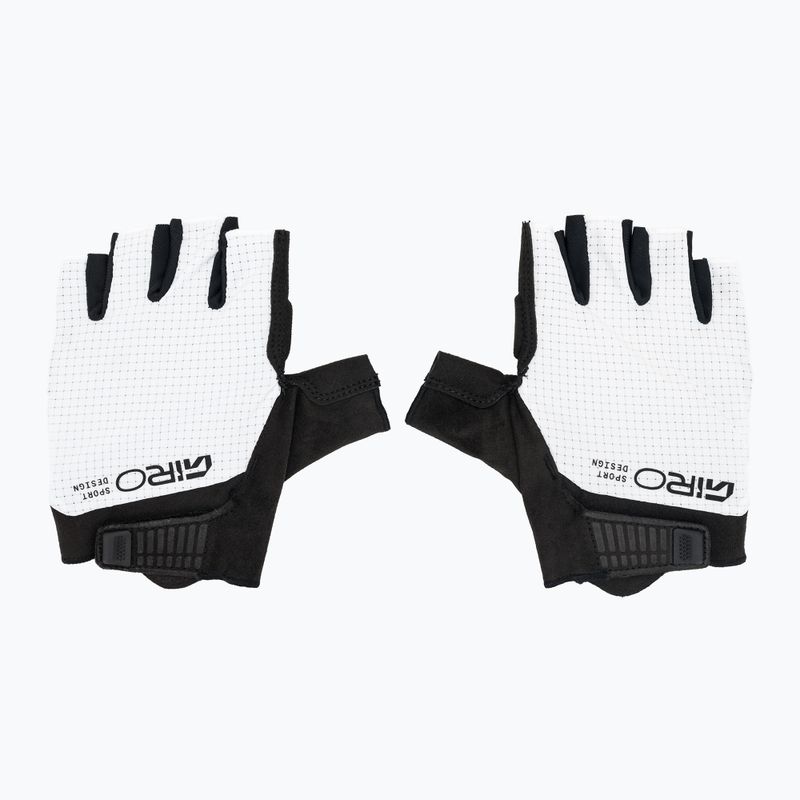 Mănuși de ciclism pentru bărbați Giro Bravo II Gel white 2
