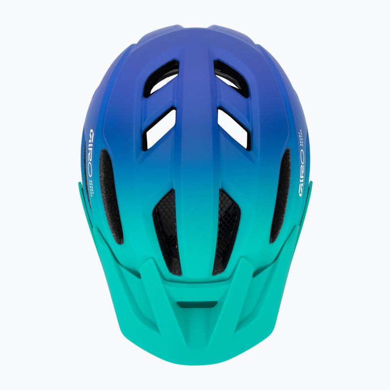 Cască de bicicletă pentru copii Giro Fixture II matte aqua green/blue jewel fade 6